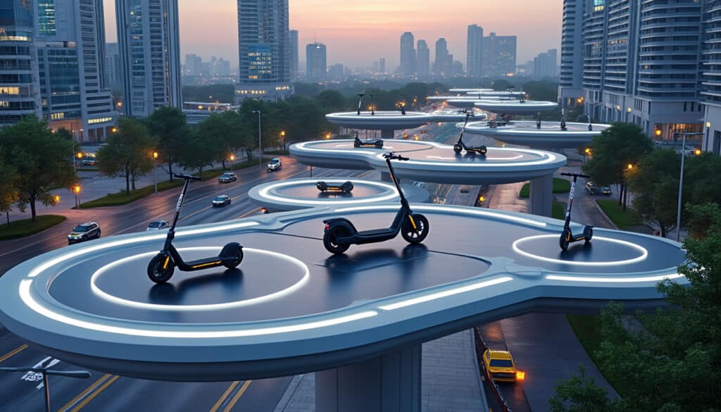 le déploiement massif de vertiports révolutionne l'infrastructure de recharge des scooters volants, facilitant leur adoption et transformant la mobilité urbaine.